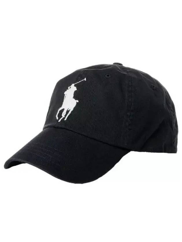 Big Pony Logo Ball Cap Black - POLO RALPH LAUREN - BALAAN 2