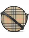 Lewis Check Pattern Round Cross Bag Beige - BURBERRY - BALAAN 4