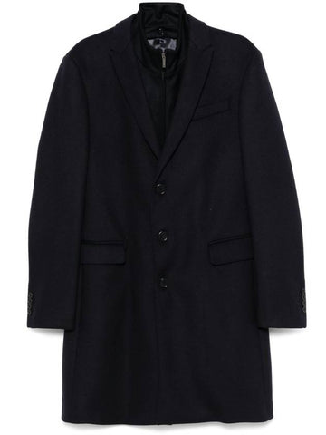 Emporio Armani Coats Blue - EMPORIO ARMANI - BALAAN 1