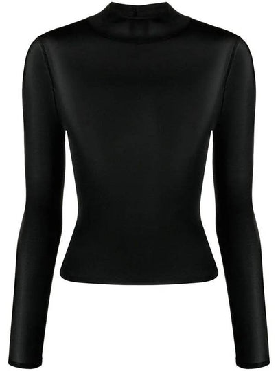 Second Skin Mock Neck Long Sleeve Shirt Black - COURREGES - BALAAN 2