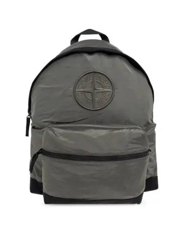 Compass Logo Nylon Backpack Green - STONE ISLAND - BALAAN 2