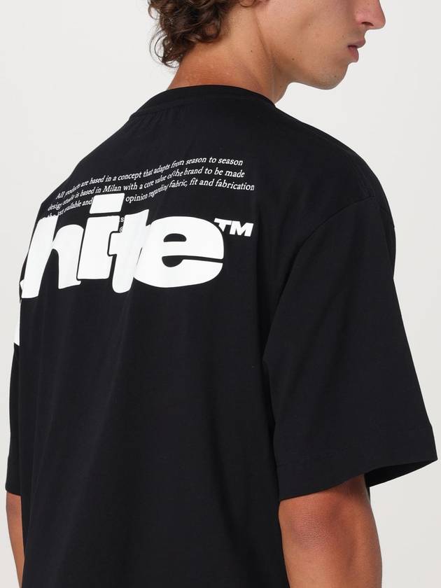 Shared Logo Short Sleeve T-Shirt Black - OFF WHITE - BALAAN 6