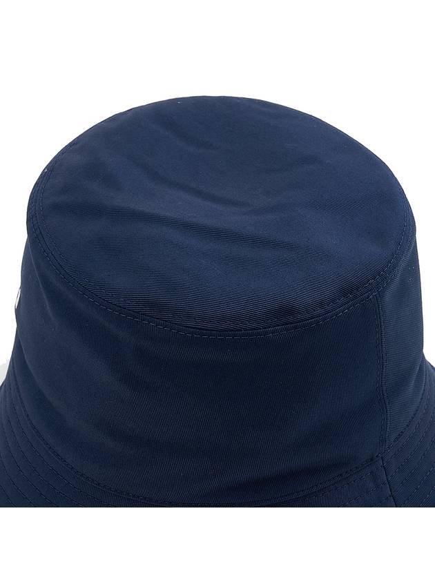 Embroidered Logo Cotton Bucket Hat Navy - MARNI - BALAAN 9