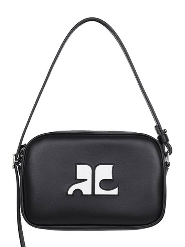 Courrèges 24SS black logo slim camera bag 124GSA092CR0027 BLACK - COURREGES - BALAAN 1