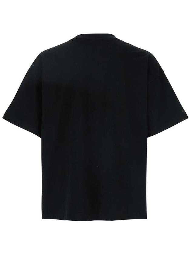 'Snake' Black Crewneck T-Shirt With Maxi Logo Print On The Front In Cotton Man - AMIRI - BALAAN 2