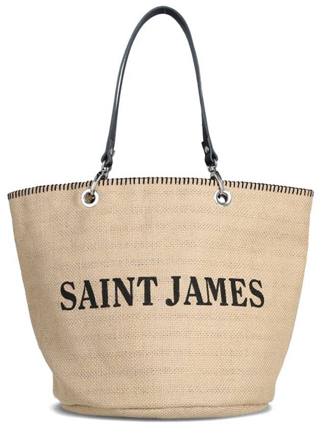 Carrier Tote Bag Ecru Noir - SAINT JAMES - BALAAN 1