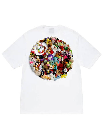 Plush Short Sleeve T-Shirt White - STUSSY - BALAAN 1