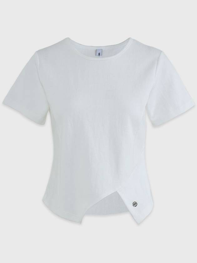 Aquamarine M Slit Point Tee Shirt - MICANE - BALAAN 4