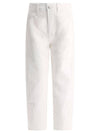 Denim Pants AKERMANSNW747OPTICWHITE - STUDIO NICHOLSON - BALAAN 1