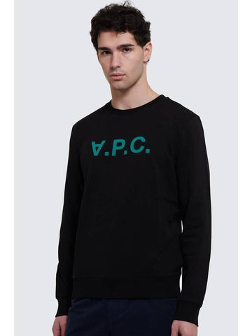 VPC Logo Crew Neck Sweatshirt Black - A.P.C. - BALAAN 1