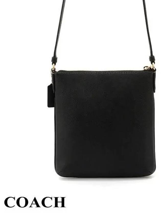 Rowan Pile Mini Leather Cross Bag Black - COACH - BALAAN 4