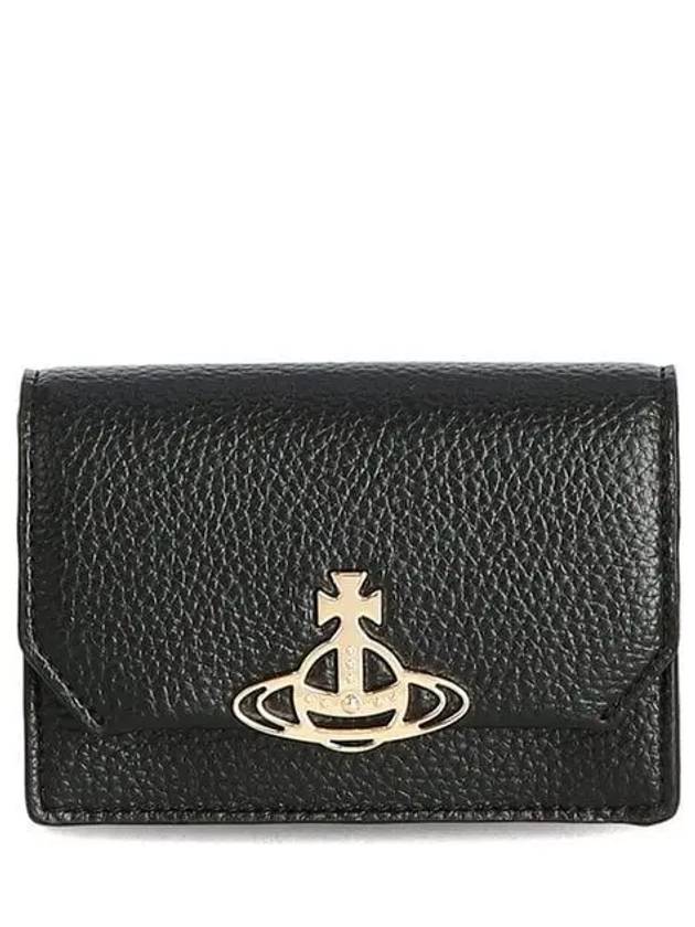 ORB Logo 51040067 S000D N402 Vegan Grain Card Wallet Holder 1128955 - VIVIENNE WESTWOOD - BALAAN 1