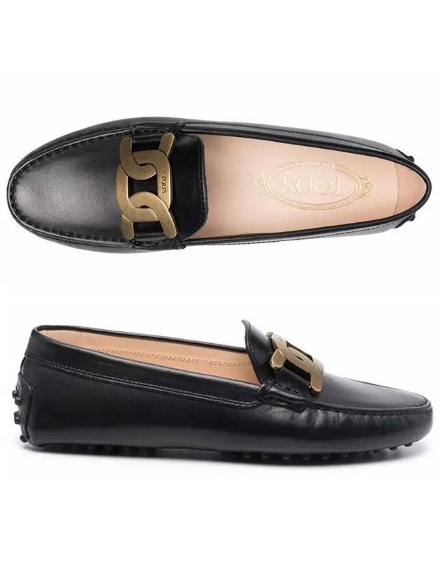 Women's Kate Gommino Leather Driving Shoes Black - TOD'S - BALAAN 3