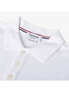 RWB Pocket Interlock Cotton Short Sleeve Polo Shirt White - THOM BROWNE - BALAAN 4