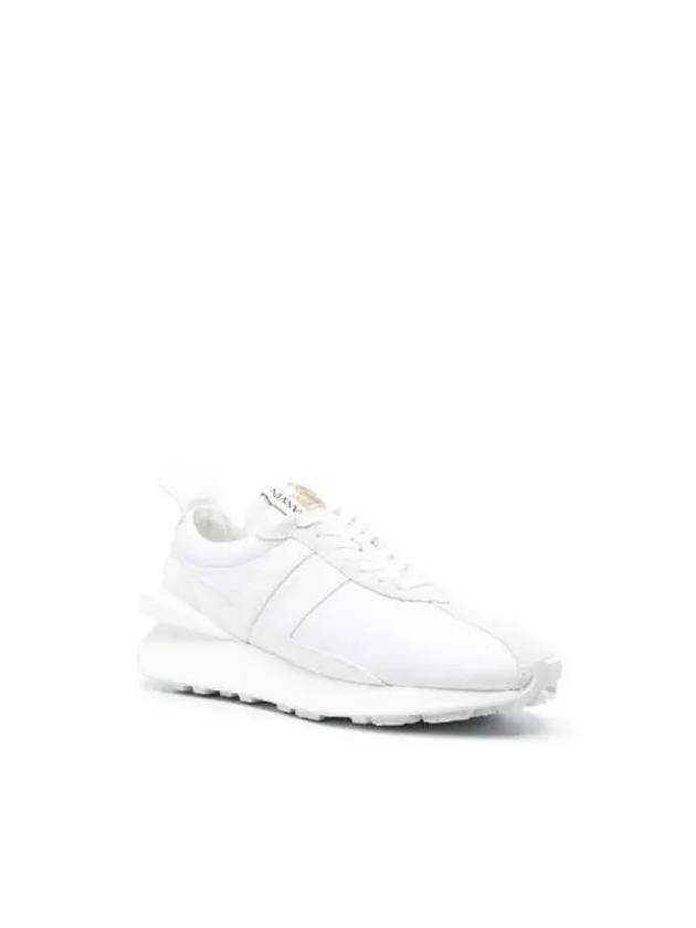 Logo Patch Low Top Sneakers White - LANVIN - BALAAN 3