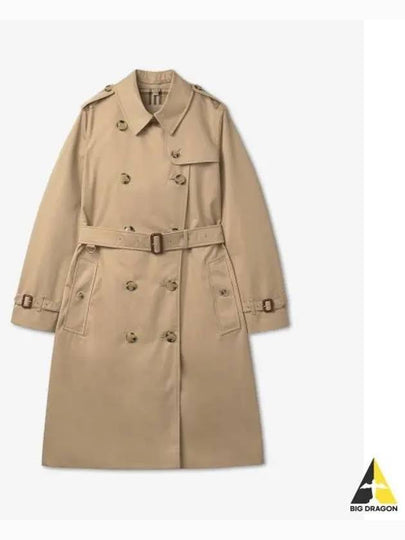 Kensington Heritage Cotton Trench Double Coat Beige - BURBERRY - BALAAN 2