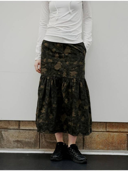 Camo Pelage Skirt Khaki - AACA - BALAAN 2