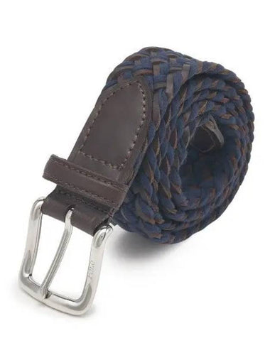 Braided leather cotton belt multi - POLO RALPH LAUREN - BALAAN 1