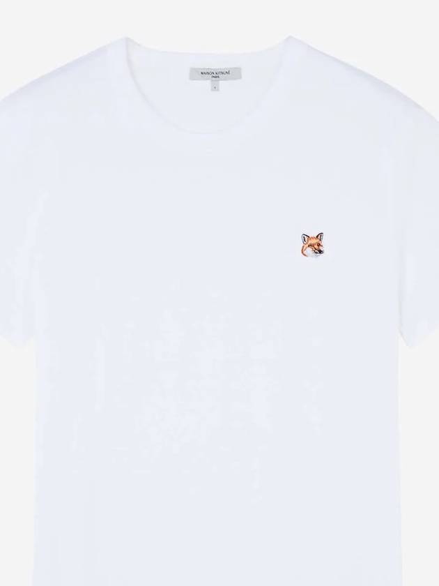 Fox Head Patch Classic Short Sleeve T-Shirt White - MAISON KITSUNE - BALAAN 2