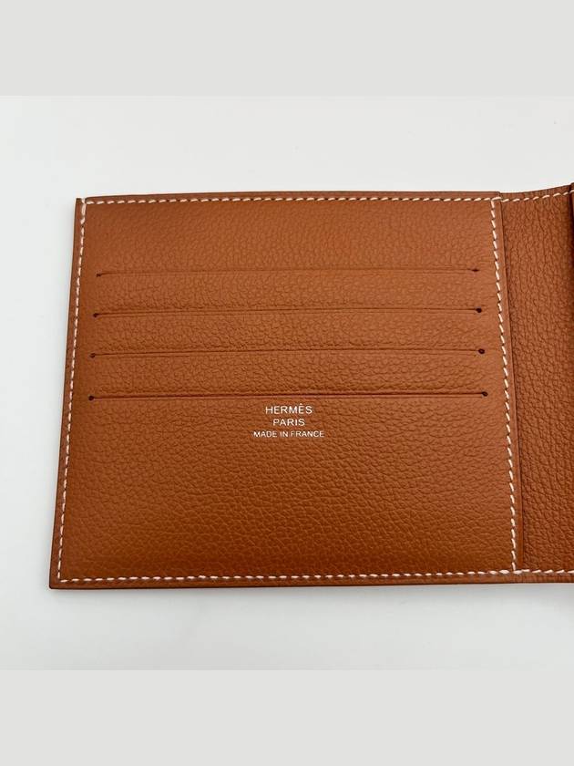 Citizen Twill Compact Card Wallet Gold Sun - HERMES - BALAAN 11