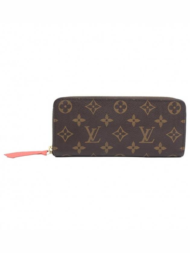 Women s Louis Vuitton M60742 Monogram Canvas Fuchsia Clemence Wallet Long gt Gangbuk used luxury goods - LOUIS VUITTON - BALAAN 1