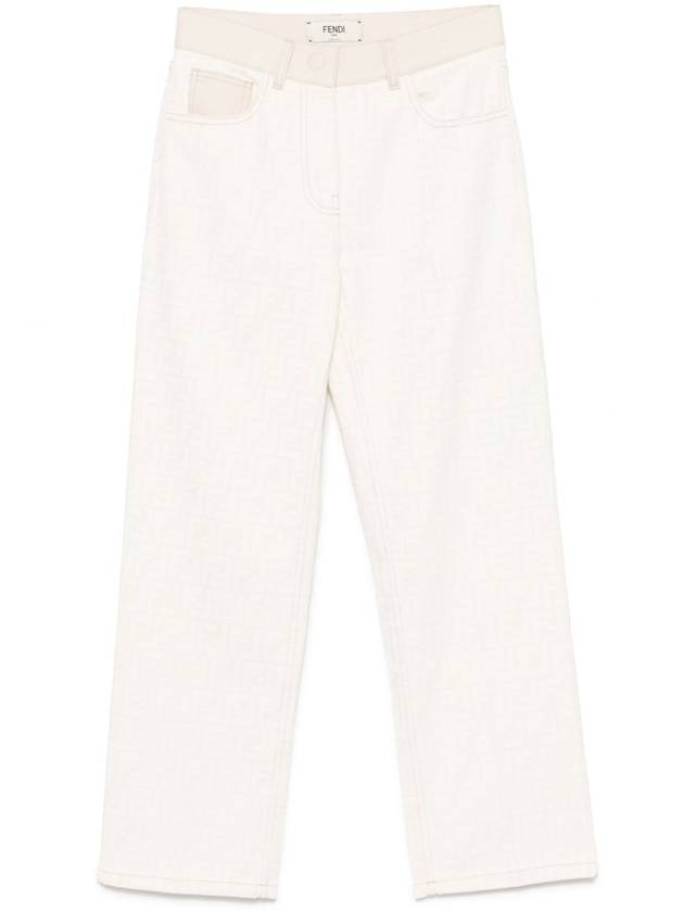 FF Long Jeans White - FENDI - BALAAN 2