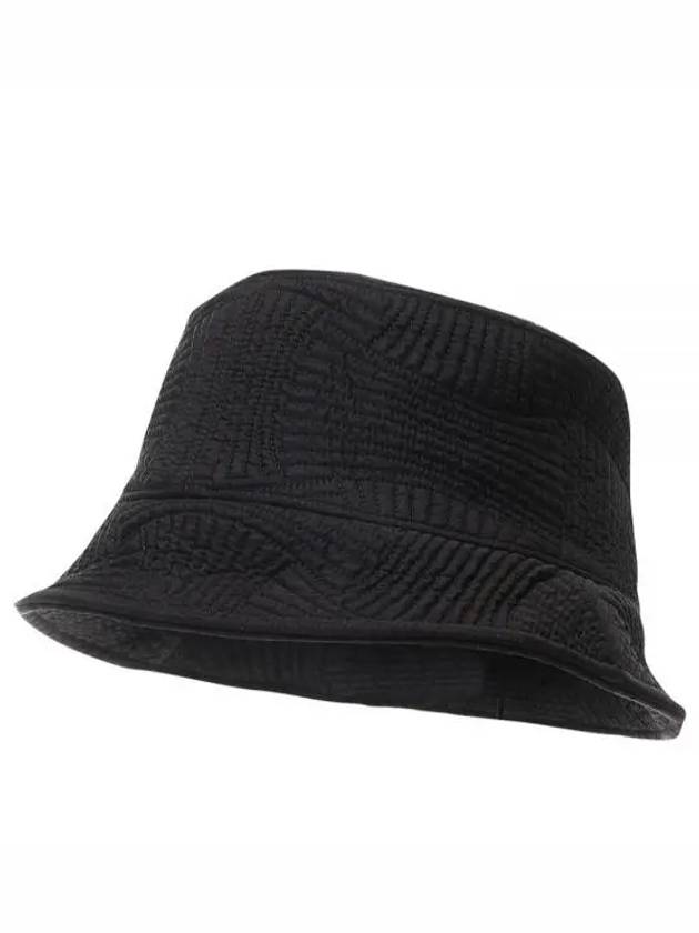 Intrecciato Pattern Quilted Bucket Hat Black - BOTTEGA VENETA - BALAAN 2