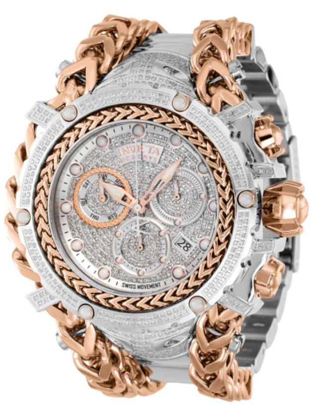 Invicta Gladiator Chronograph Quartz Diamond Silver Dial Men's Watch 35058 - INVICTA - BALAAN 1