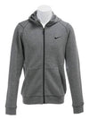 Full Zip-Up Fitness Hooded Jacket Grey - NIKE - BALAAN 6