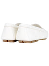 Leather Driving Shoes Ivory - PRADA - BALAAN 6