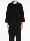 Arona Virgin Wool Coat Black 90160439 013 - S MAX MARA - BALAAN 4