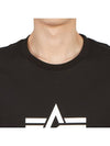 Logo Short Sleeve T-Shirt Black - ALPHA INDUSTRIES - BALAAN 7