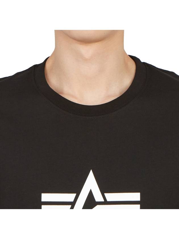 Logo Short Sleeve T-Shirt Black - ALPHA INDUSTRIES - BALAAN 7