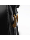 Paris Leather Shoulder Bag Black - AMI - BALAAN 3