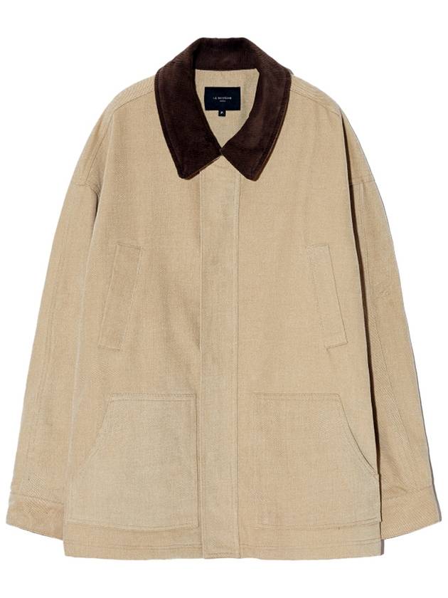 Corduroy Cotton Jacket Beige - LESEIZIEME - BALAAN 3