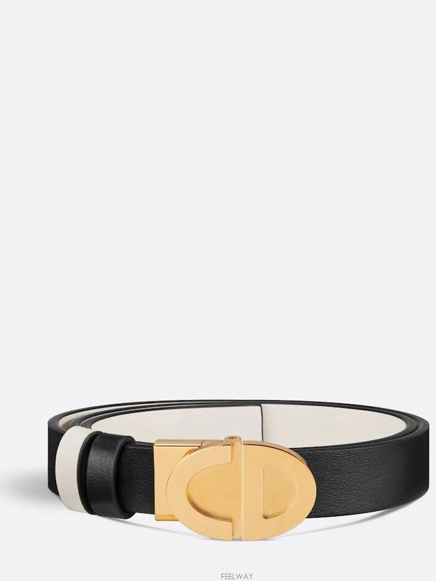 Forever Dior Reversible Belt Black Latte Smooth Calf - DIOR - BALAAN 5