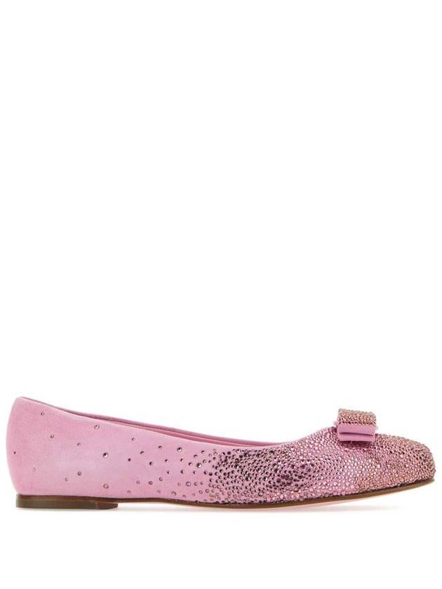 23 fw Ballerina Flat Shoes WITH Vara Bow Crystal FERRAGAMO 01F6080763705 007GU B0230429652 - SALVATORE FERRAGAMO - BALAAN 2