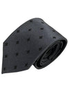 Bee Silk Tie Grey - GUCCI - BALAAN 3