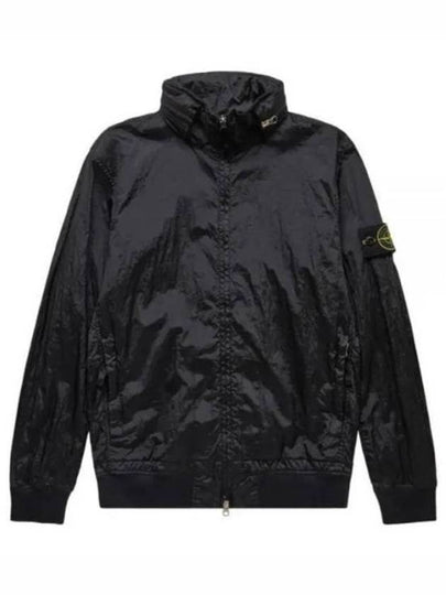 Men's Logo Patch Nylon Metal Zip-up Jacket Black - STONE ISLAND - BALAAN 2