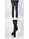 Men's Washed Slim Jeans Black - SAINT LAURENT - BALAAN 4