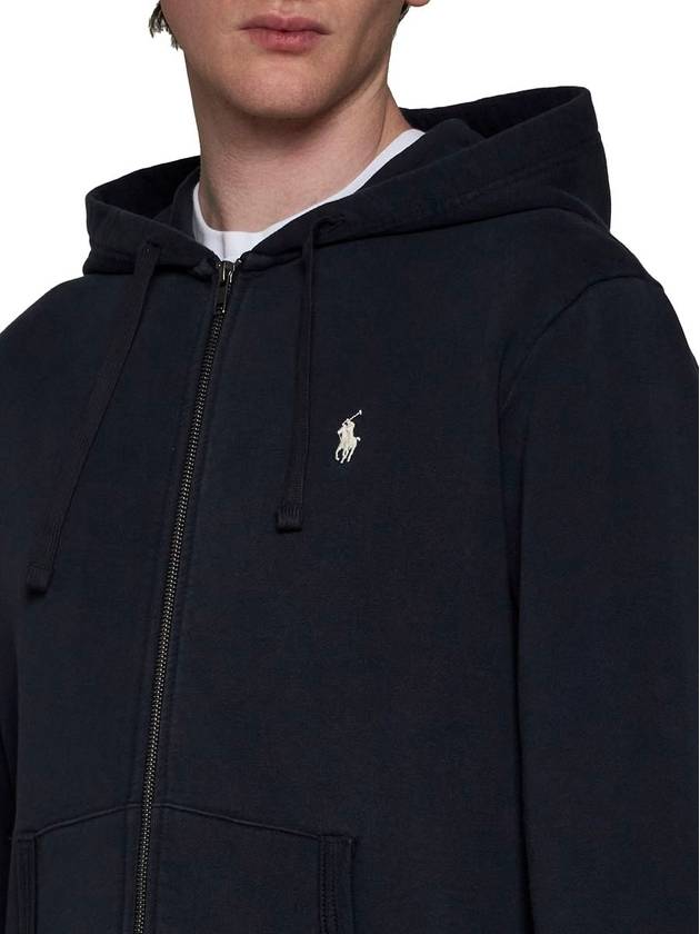 Ralph Lauren Faded Black Loopback Hoodie - RALPH LAUREN - BALAAN 6