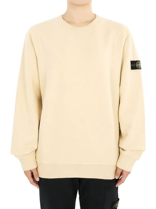 Stone Waffen Patch Round Neck Sweatshirt (Beige) 811661320 V0091 14A (Can Be Worn By Adults) - STONE ISLAND - BALAAN 2