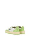 Men's Medalist Leather Low Top Sneakers Green - AUTRY - BALAAN 6