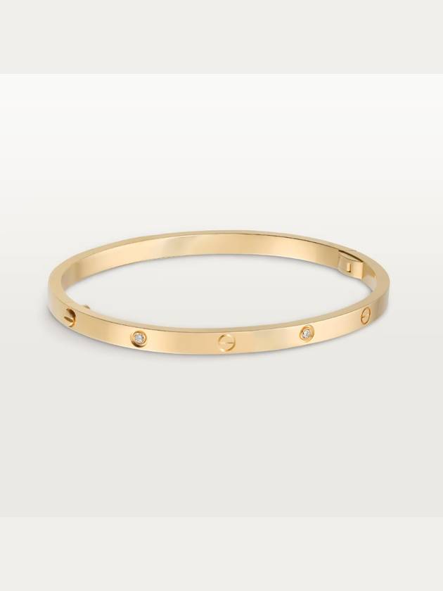LOVE bracelet SMALL yellow gold 6 diamonds - CARTIER - BALAAN 1