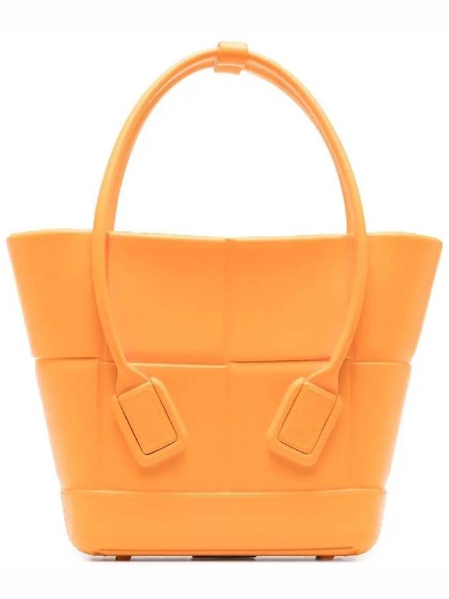 Arco Mini Rubber Tote Bag Tangerine - BOTTEGA VENETA - BALAAN 2