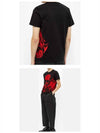 Skull Printing Short Sleeve T-Shirt Black Red - ALEXANDER MCQUEEN - BALAAN 7