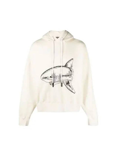 Split Shark Hoodie Beige - PALM ANGELS - BALAAN 2