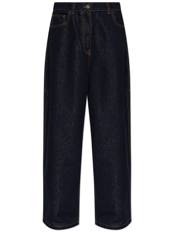 Etro Wide-leg Jeans, Women's, Navy Blue - ETRO - BALAAN 1