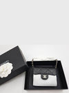 Classic Chain Card Wallet Caviar Mini Bag Black Gold AP0238 - CHANEL - BALAAN 3