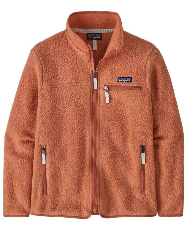 Women's Retro Pile Fleece Zip-Up Jacket Sienna Clay - PATAGONIA - BALAAN 1